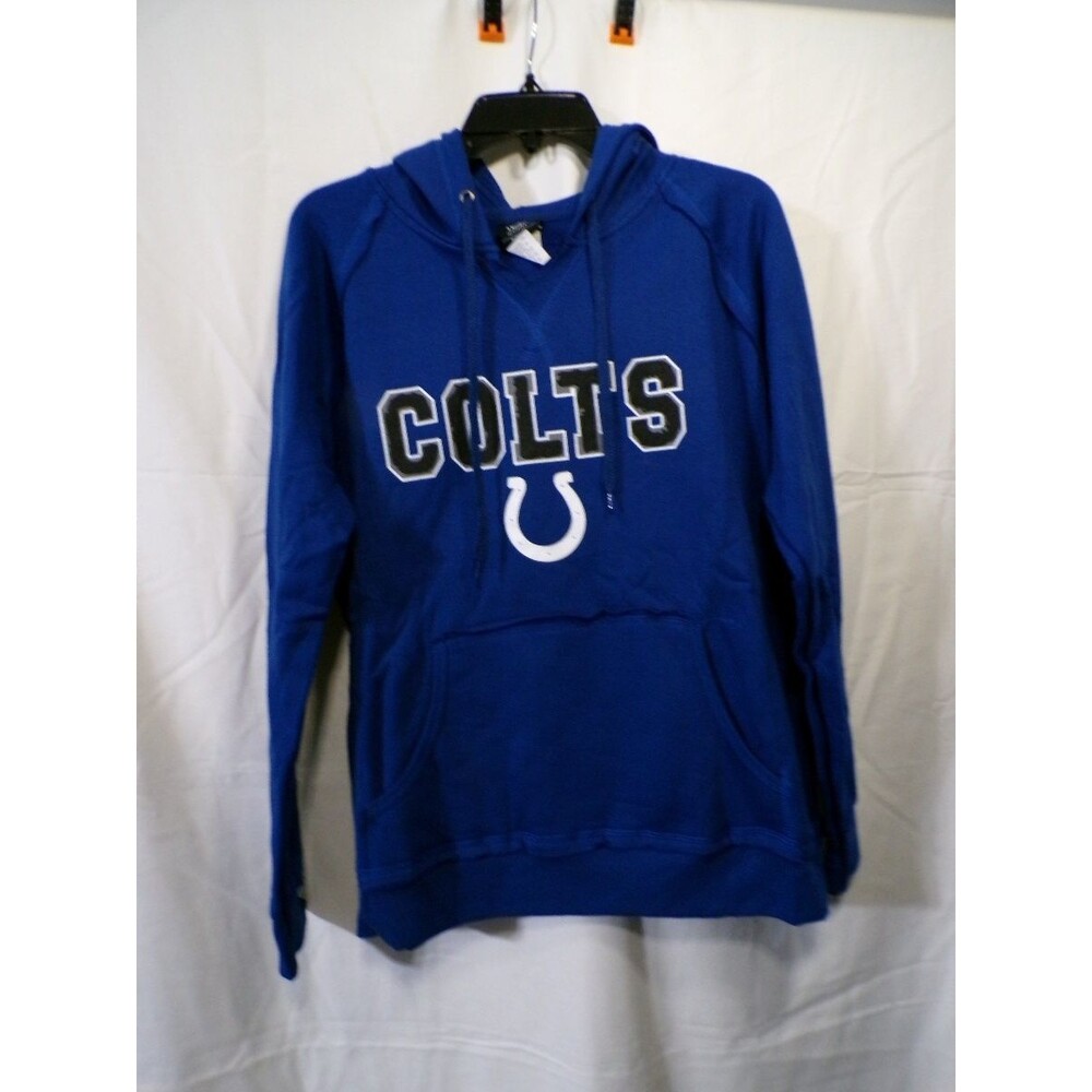 NFL Team Apparel Indianapolis Colts Women's L Blue Pullover Hoodie